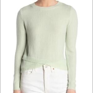 Elodie NWT Sage Lightweight Crew Neck Sweater XS